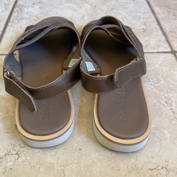 Timberland Adley Shore Cross Band Leather Sandals in Bronze 8.5 - Picture 6 of 10